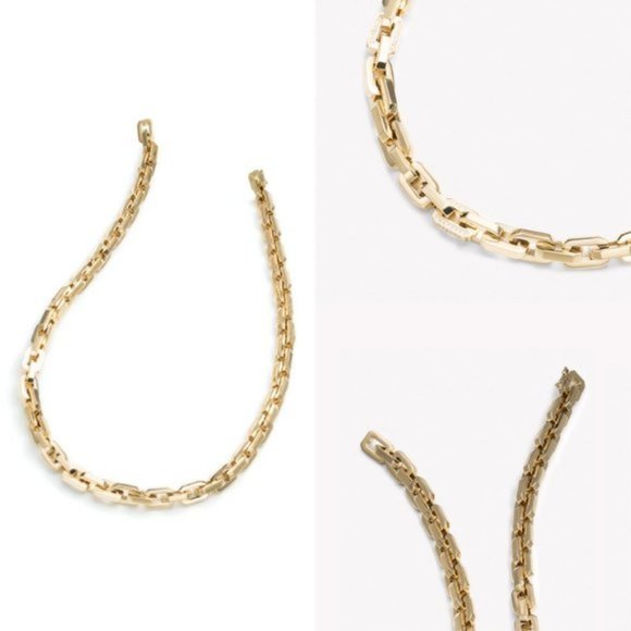 Eddie Borgo Supra Link 18” Collar Necklace Gold NEW Classic Heritage Link NWT - Picture 7 of 8